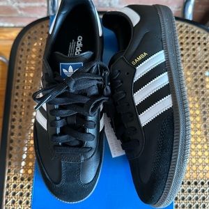NWT Adidas Sambas OG Black White Sneakers